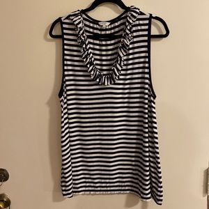 ***SOLD***Black and white striped shirt